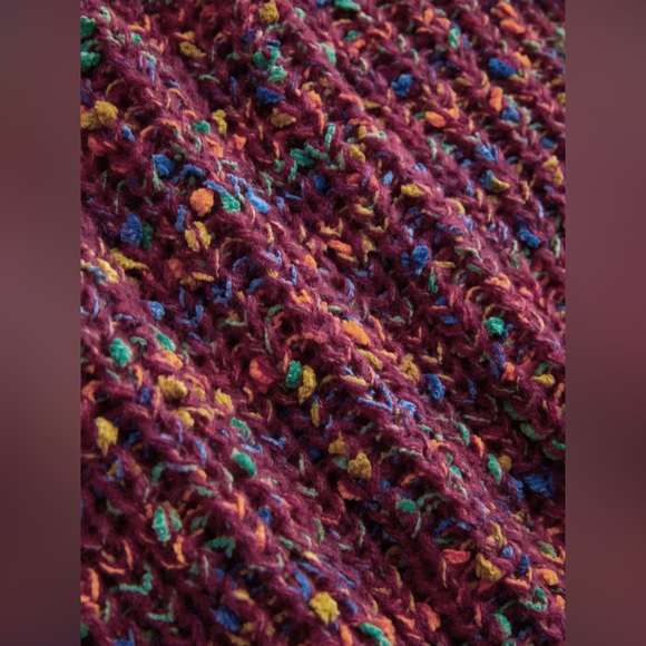 Cider Colorful V-neck Knit Cardigan Size 10 NWT - Picture 4 of 4